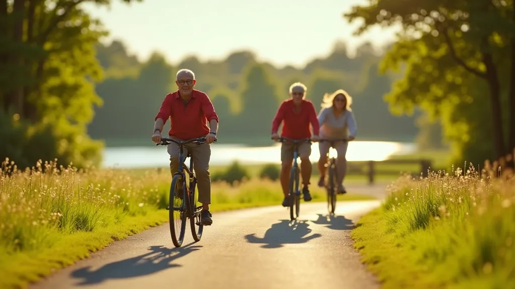 Seniori velobrauciena laikā